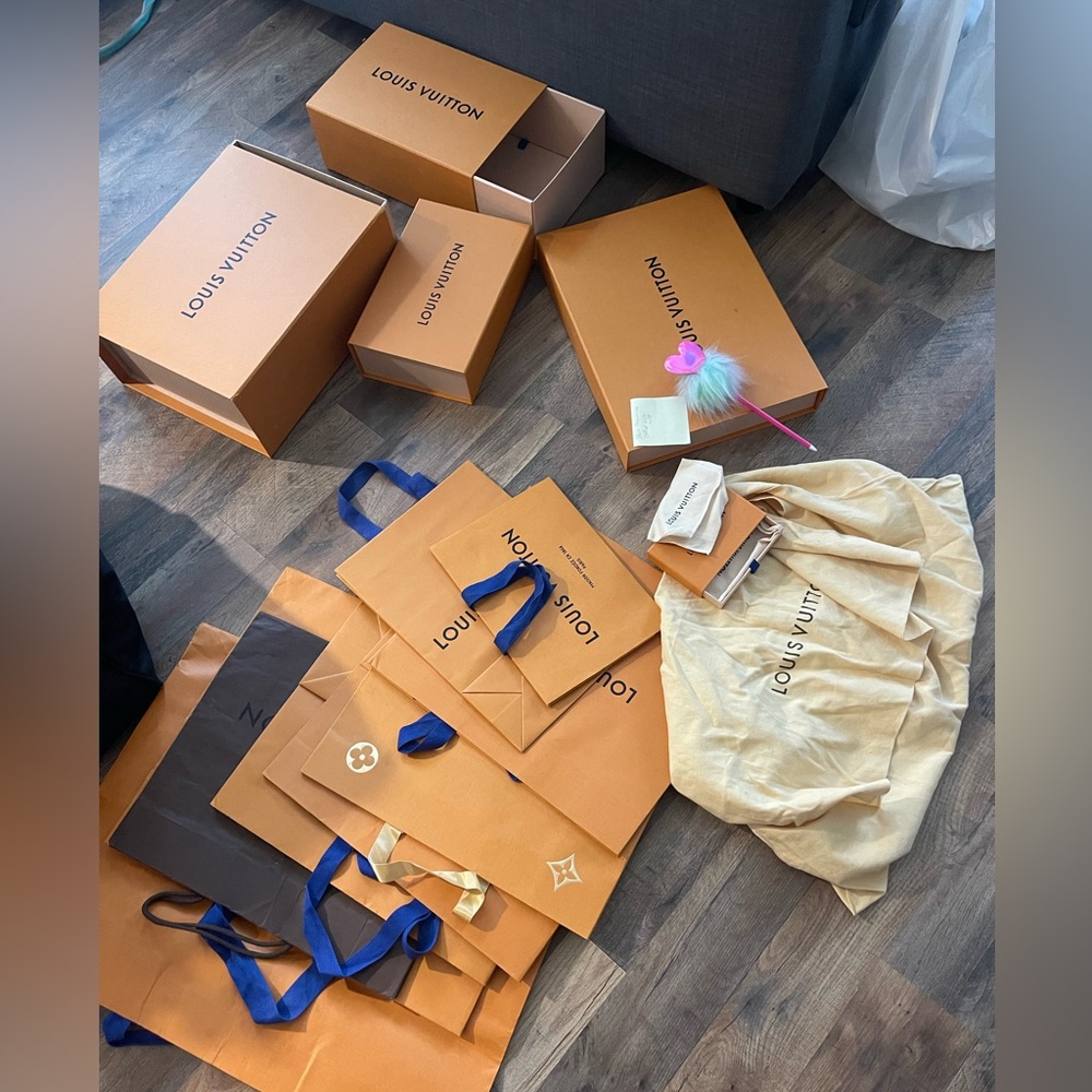 LV boxes bags dustbags whole lot